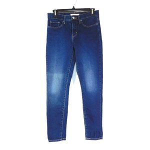 Levis Womens 311 Shaping Skinny Jeans Size 27 Mid Rise Dark Wash Stretch